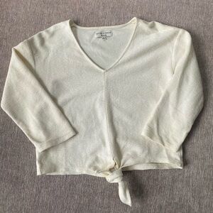 Madewell tie front top